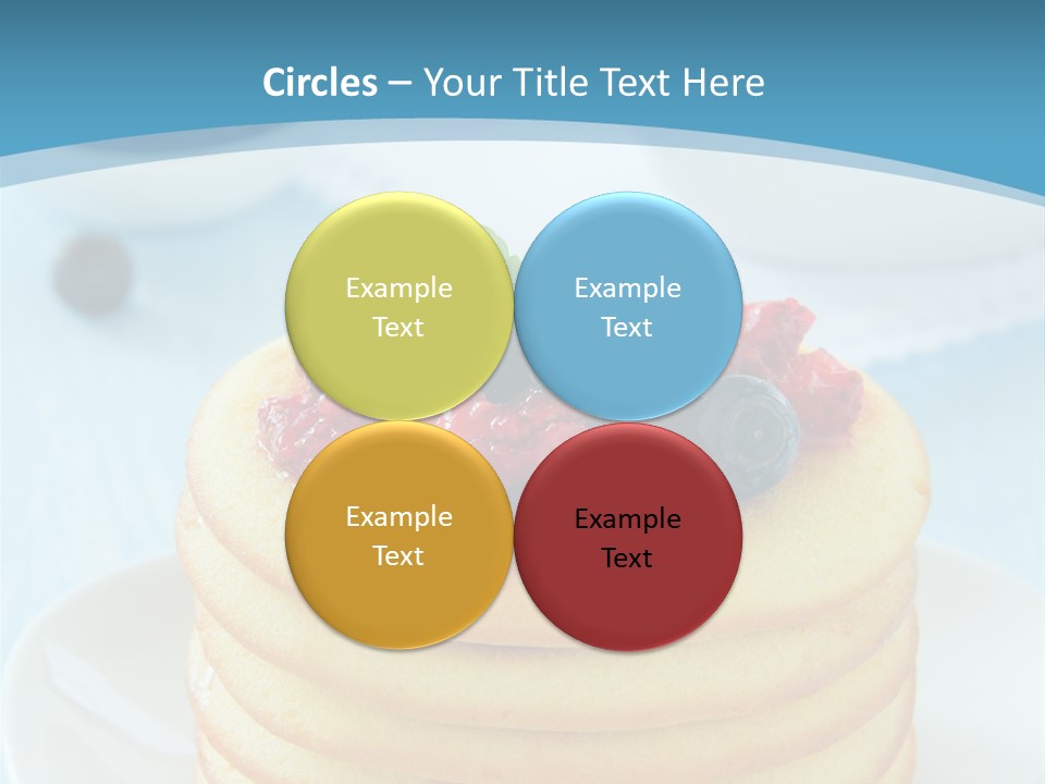 Colour Blue Strawberry PowerPoint Template