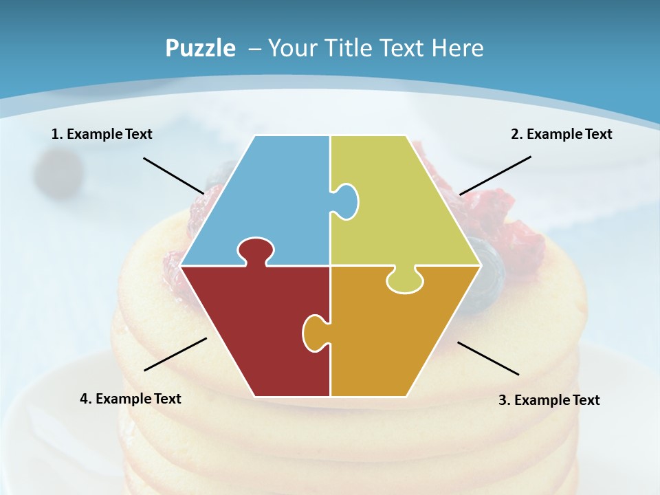 Colour Blue Strawberry PowerPoint Template