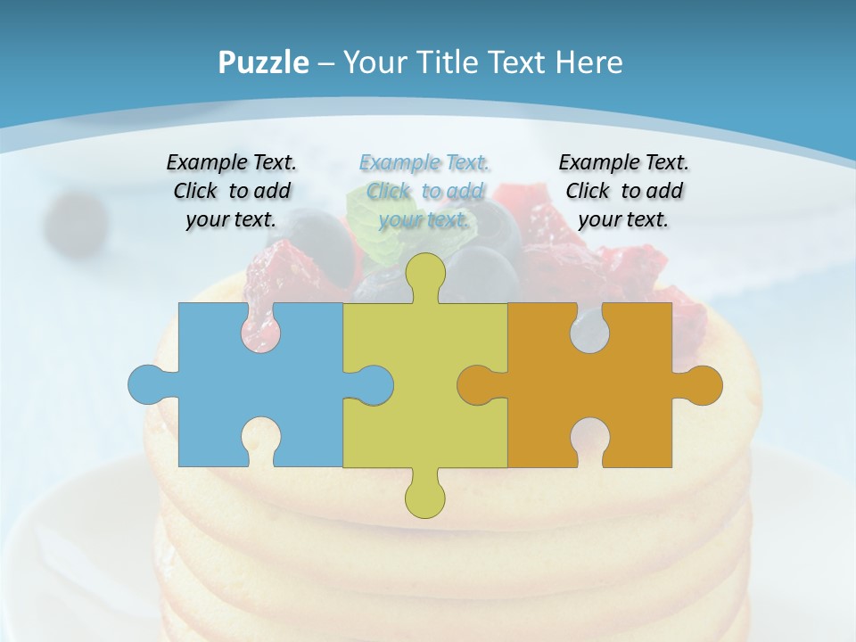 Colour Blue Strawberry PowerPoint Template