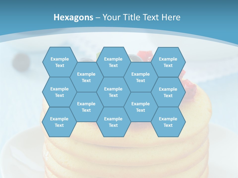 Colour Blue Strawberry PowerPoint Template