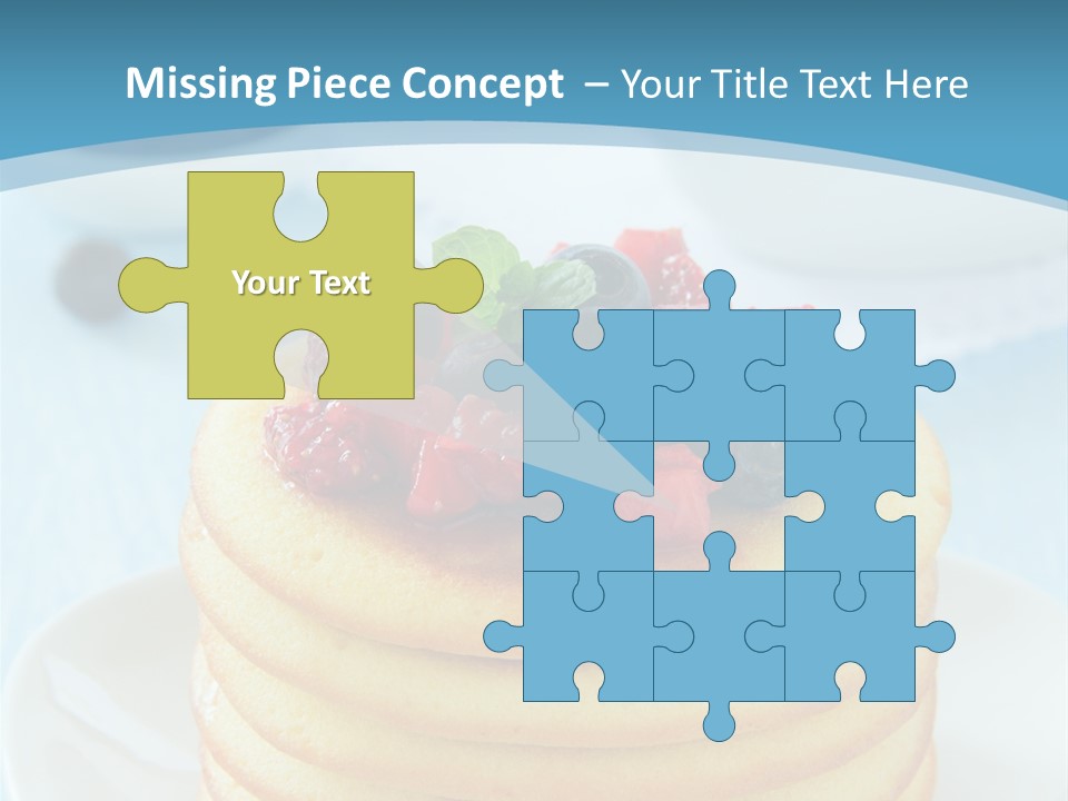 Colour Blue Strawberry PowerPoint Template