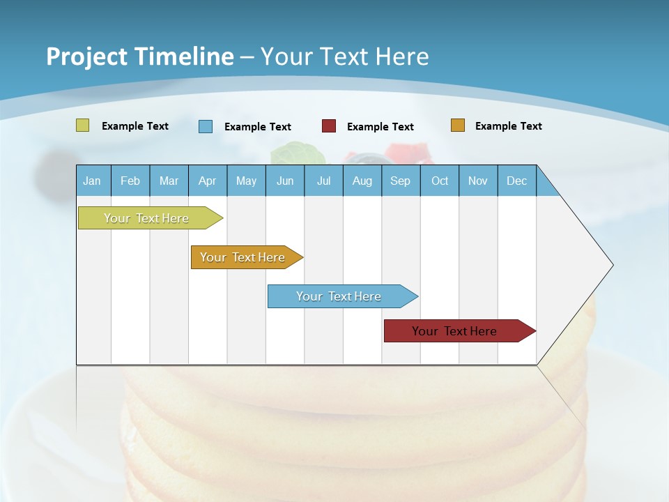 Colour Blue Strawberry PowerPoint Template