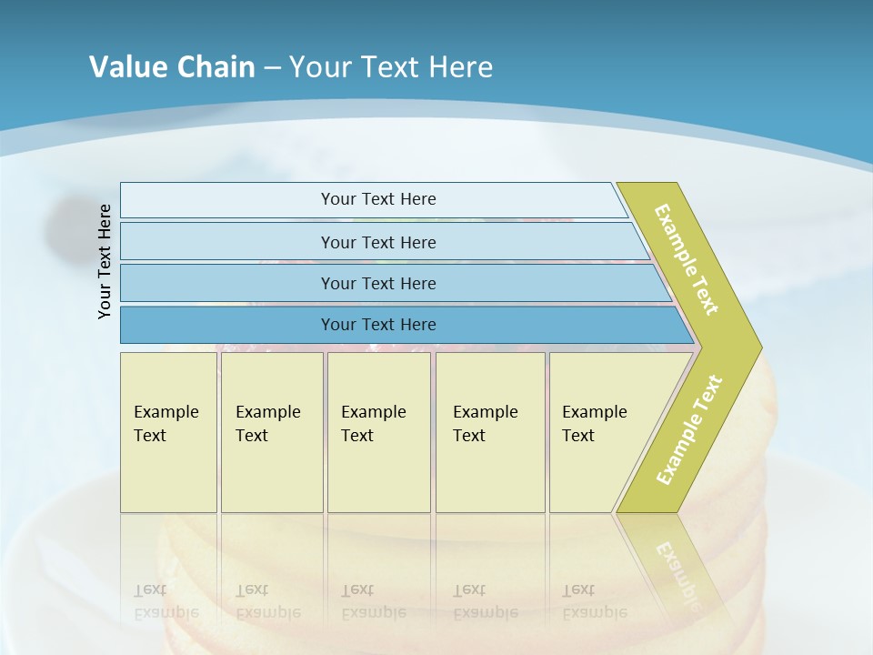 Colour Blue Strawberry PowerPoint Template