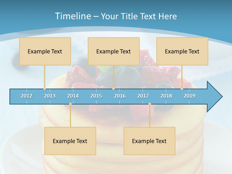 Colour Blue Strawberry PowerPoint Template