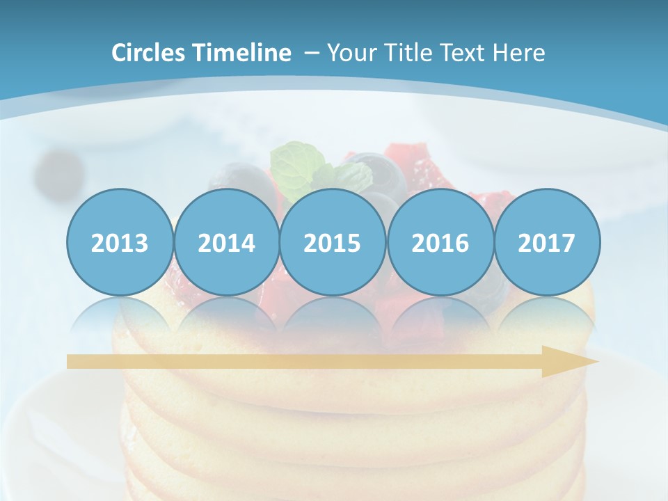 Colour Blue Strawberry PowerPoint Template