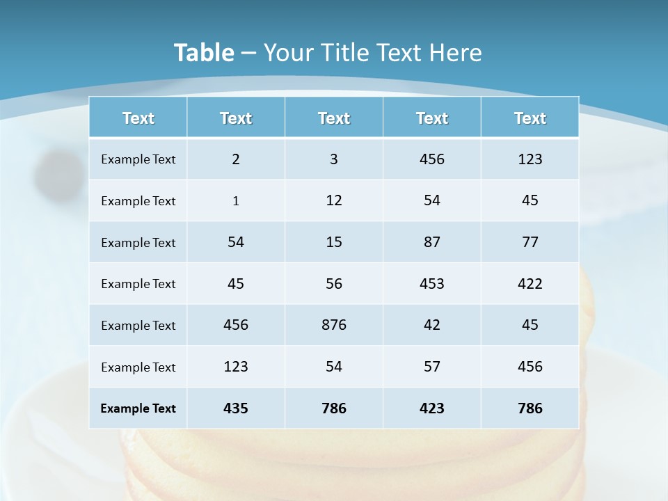 Colour Blue Strawberry PowerPoint Template