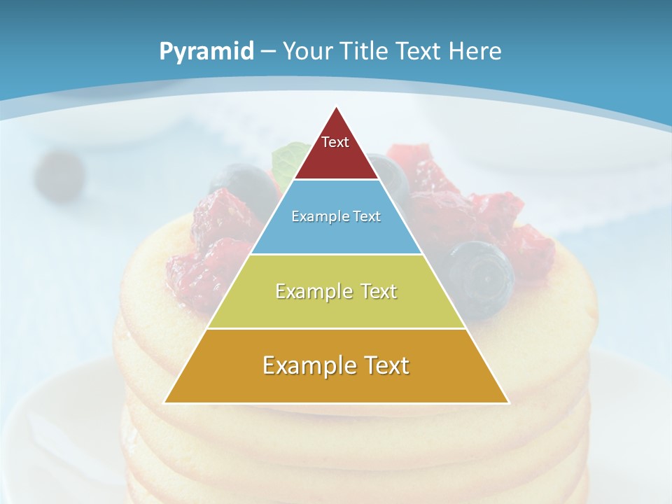 Colour Blue Strawberry PowerPoint Template