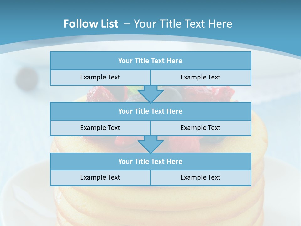 Colour Blue Strawberry PowerPoint Template