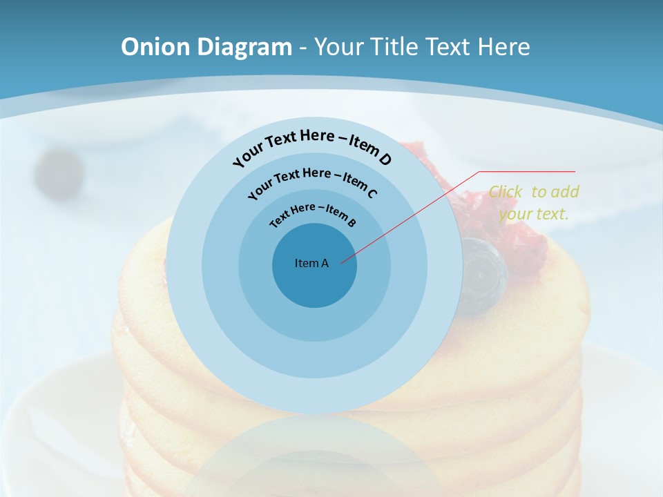 Colour Blue Strawberry PowerPoint Template