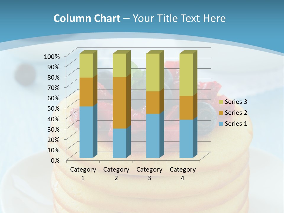 Colour Blue Strawberry PowerPoint Template