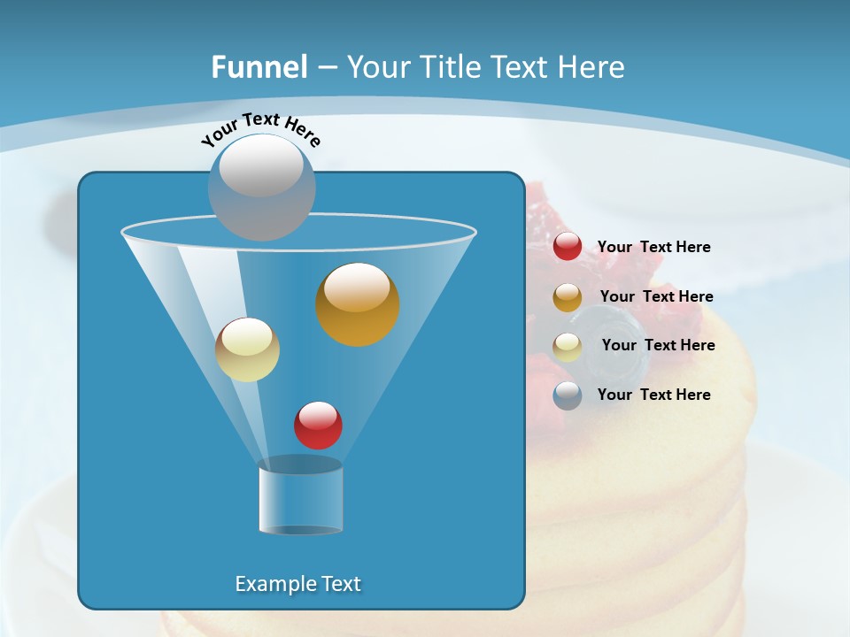 Colour Blue Strawberry PowerPoint Template