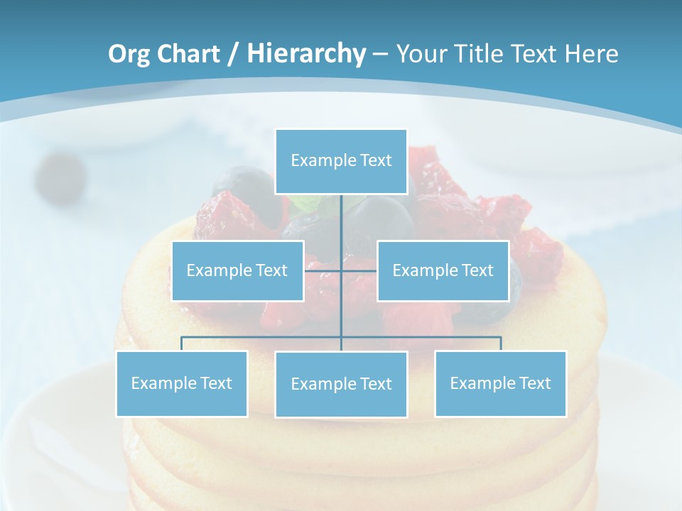 Colour Blue Strawberry PowerPoint Template