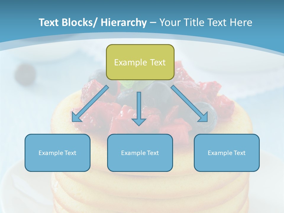 Colour Blue Strawberry PowerPoint Template