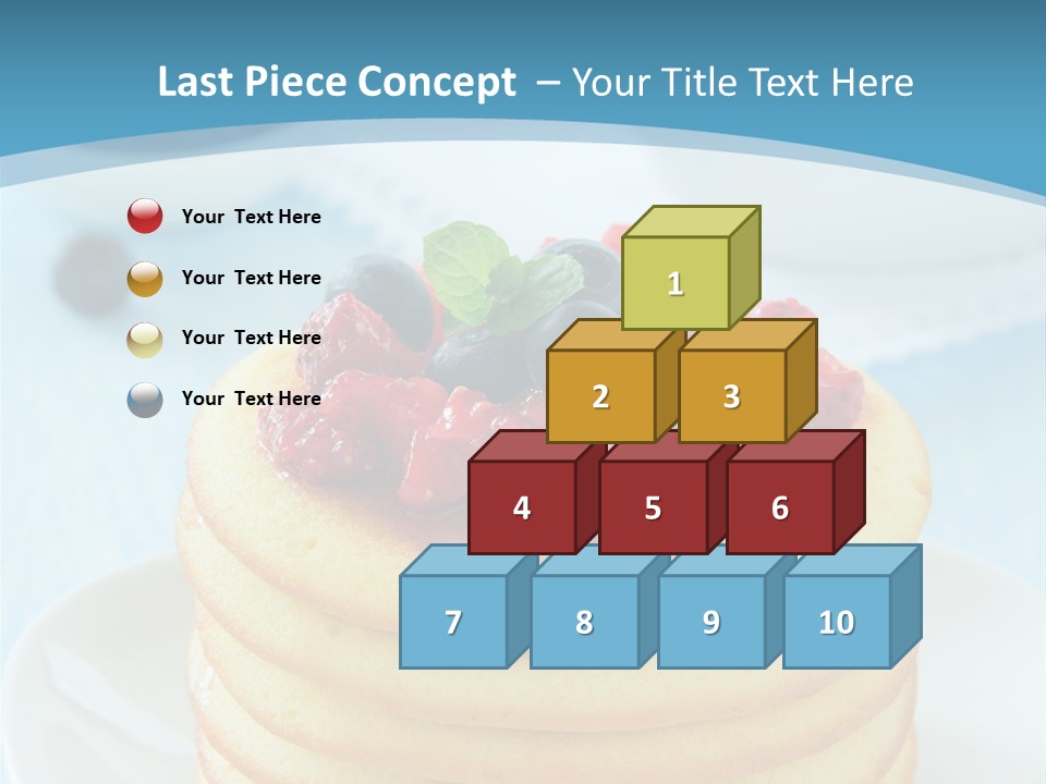 Colour Blue Strawberry PowerPoint Template