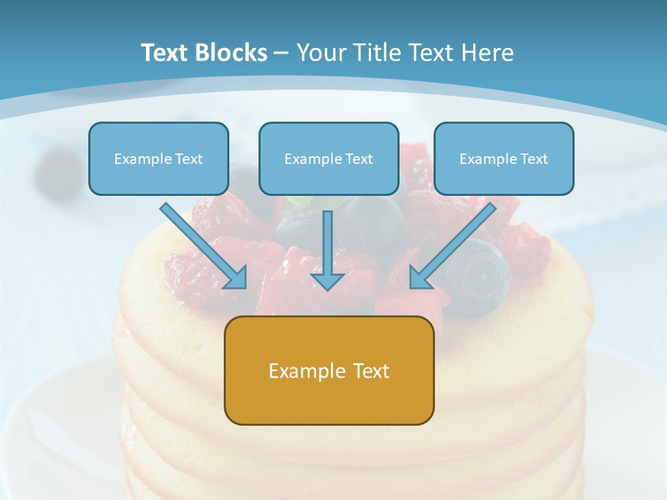 Colour Blue Strawberry PowerPoint Template