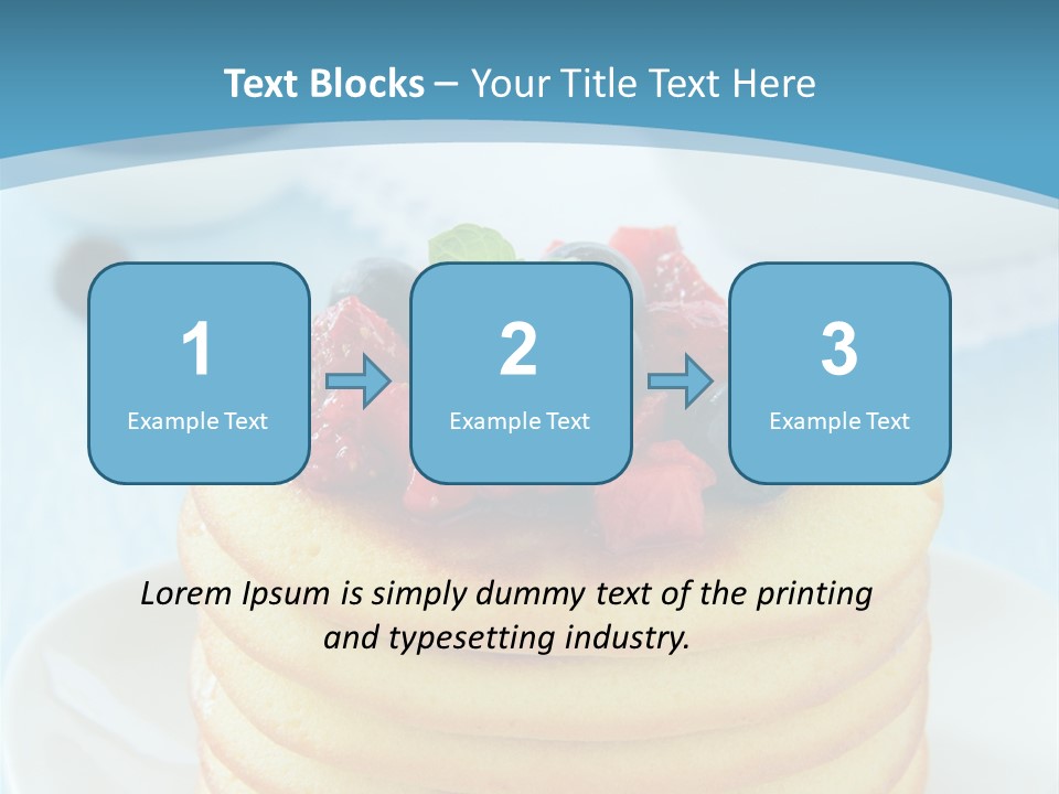 Colour Blue Strawberry PowerPoint Template