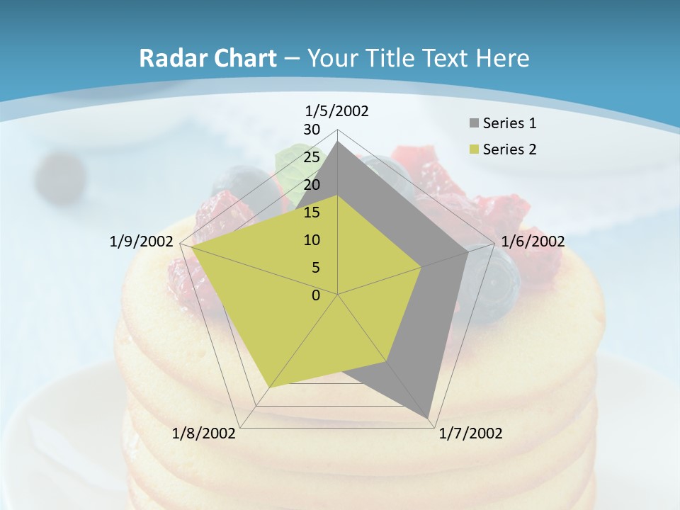 Colour Blue Strawberry PowerPoint Template