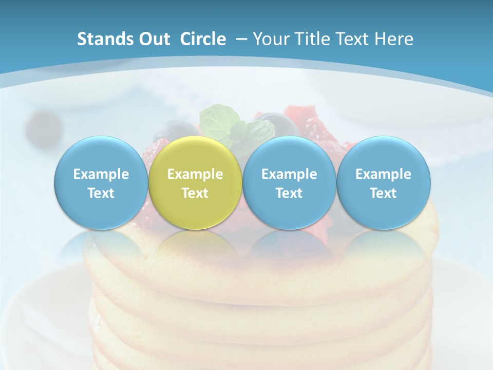 Colour Blue Strawberry PowerPoint Template