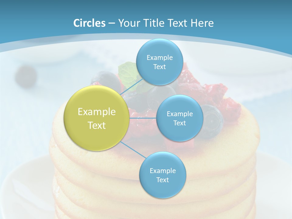 Colour Blue Strawberry PowerPoint Template