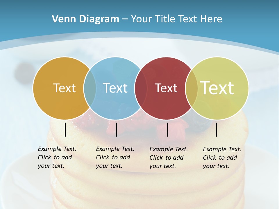 Colour Blue Strawberry PowerPoint Template