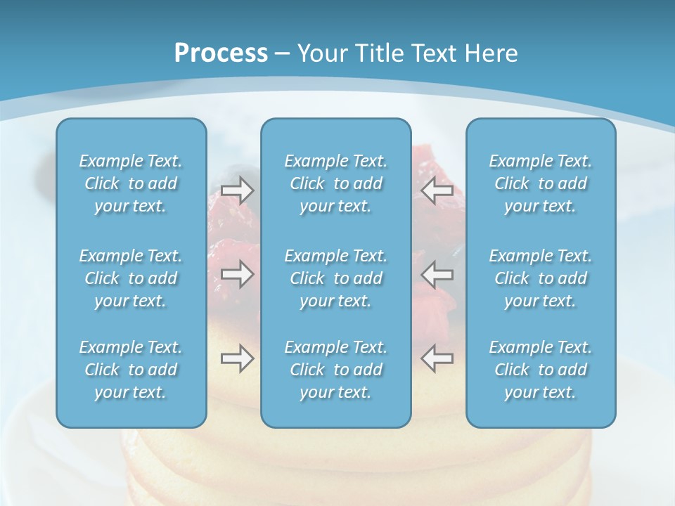 Colour Blue Strawberry PowerPoint Template