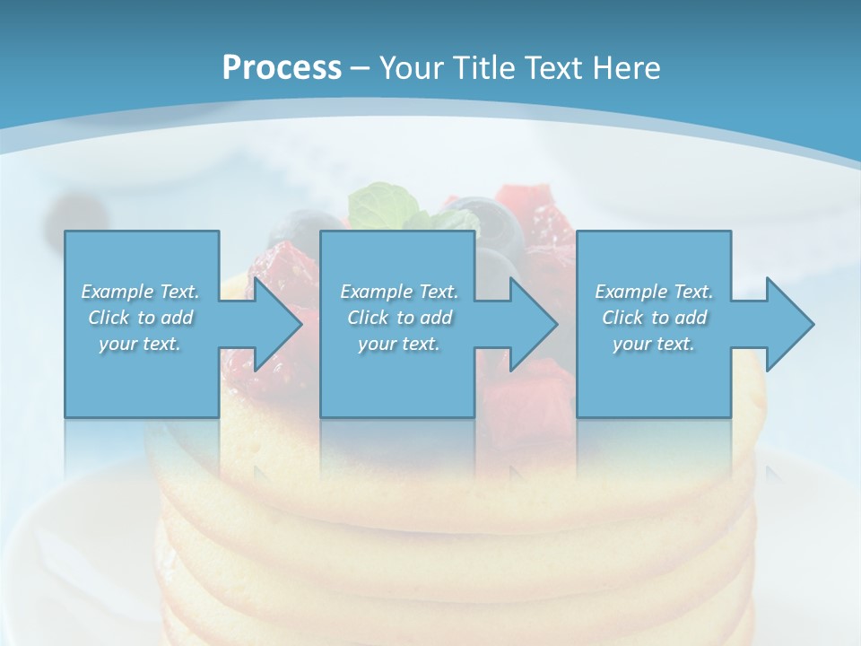 Colour Blue Strawberry PowerPoint Template