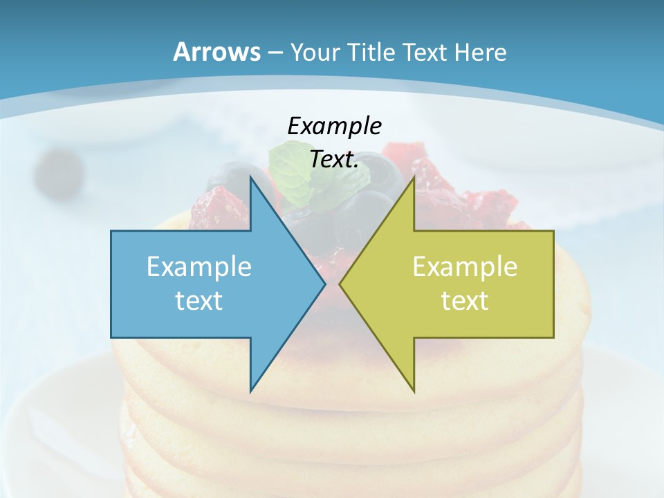 Colour Blue Strawberry PowerPoint Template