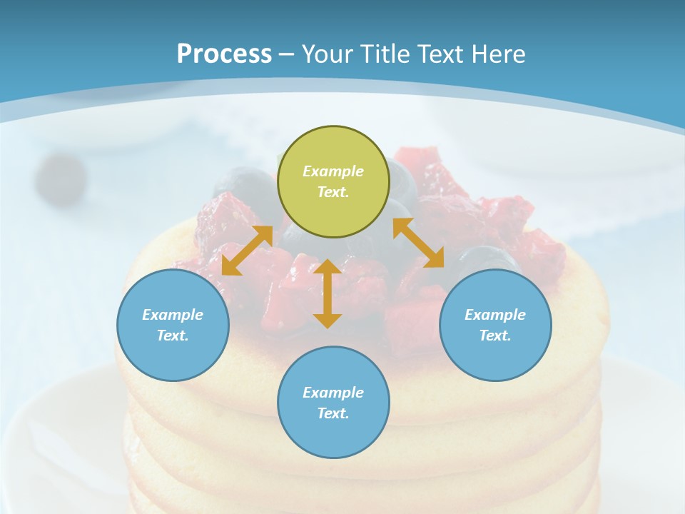 Colour Blue Strawberry PowerPoint Template
