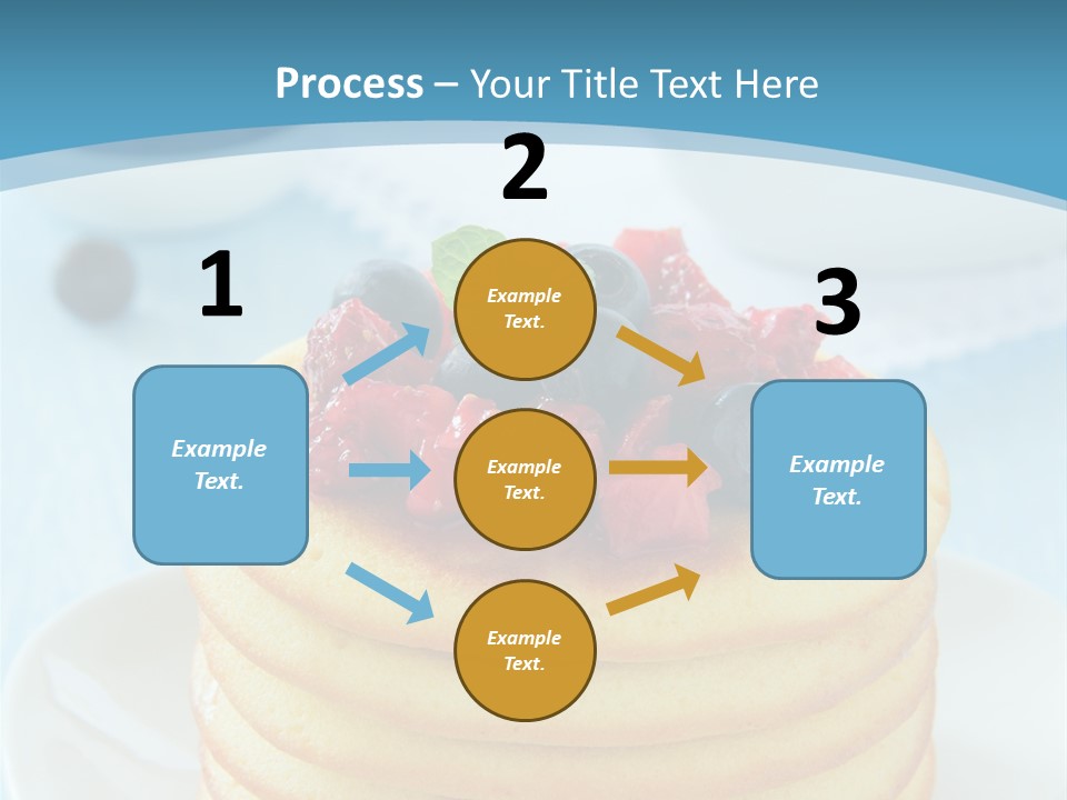 Colour Blue Strawberry PowerPoint Template