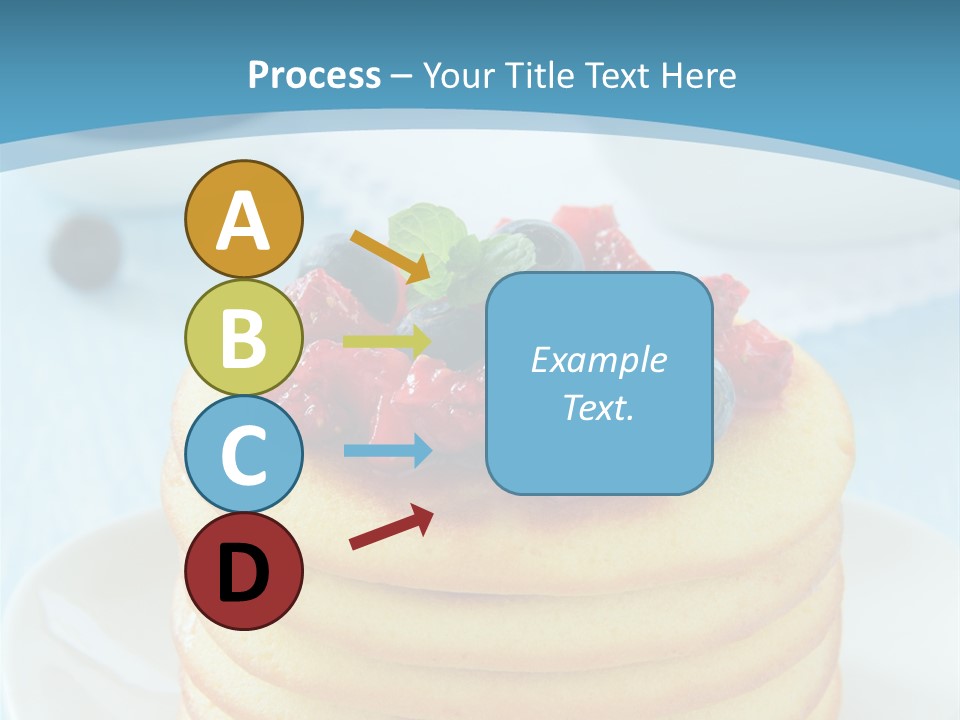 Colour Blue Strawberry PowerPoint Template