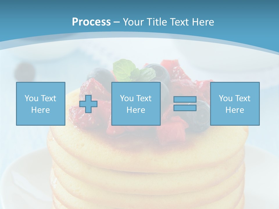 Colour Blue Strawberry PowerPoint Template