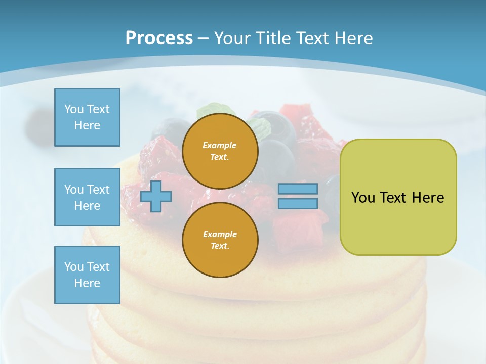 Colour Blue Strawberry PowerPoint Template