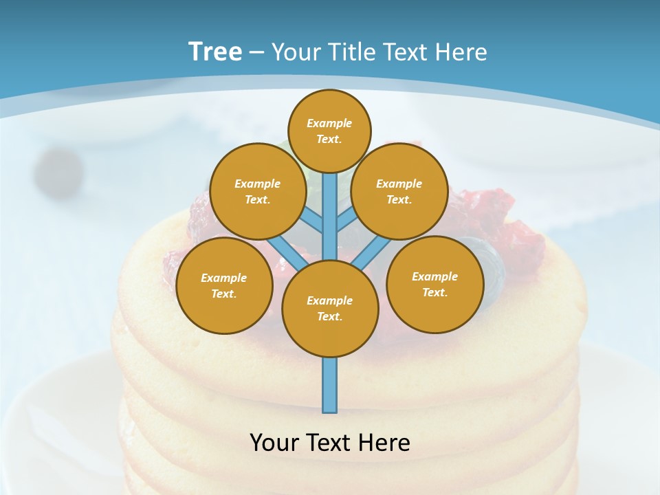 Colour Blue Strawberry PowerPoint Template