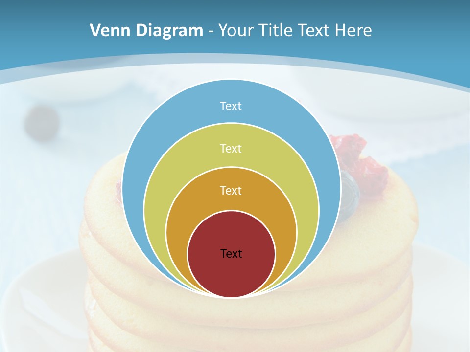 Colour Blue Strawberry PowerPoint Template