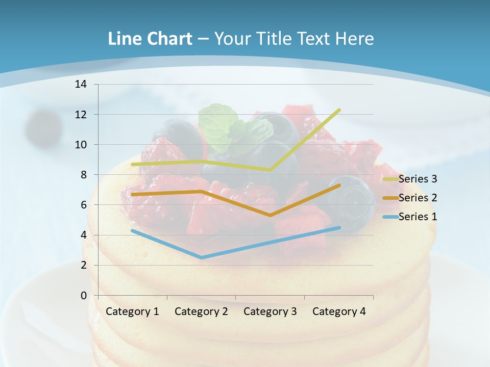 Colour Blue Strawberry PowerPoint Template