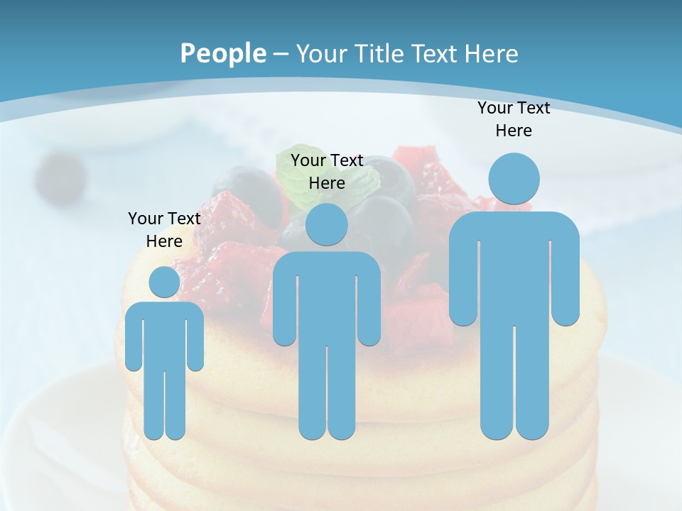 Colour Blue Strawberry PowerPoint Template