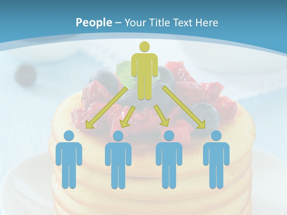 Colour Blue Strawberry PowerPoint Template