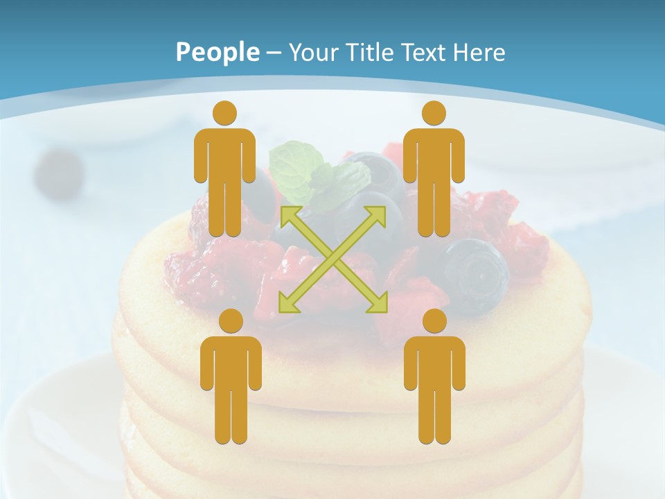 Colour Blue Strawberry PowerPoint Template