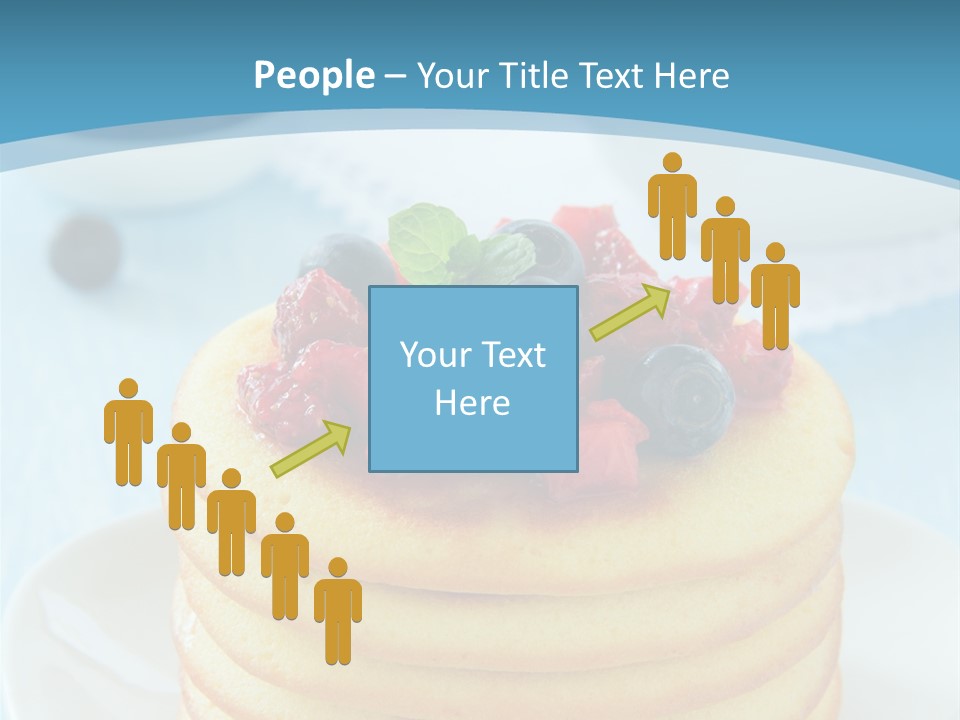 Colour Blue Strawberry PowerPoint Template