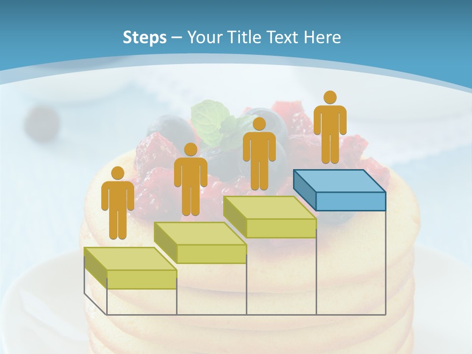 Colour Blue Strawberry PowerPoint Template