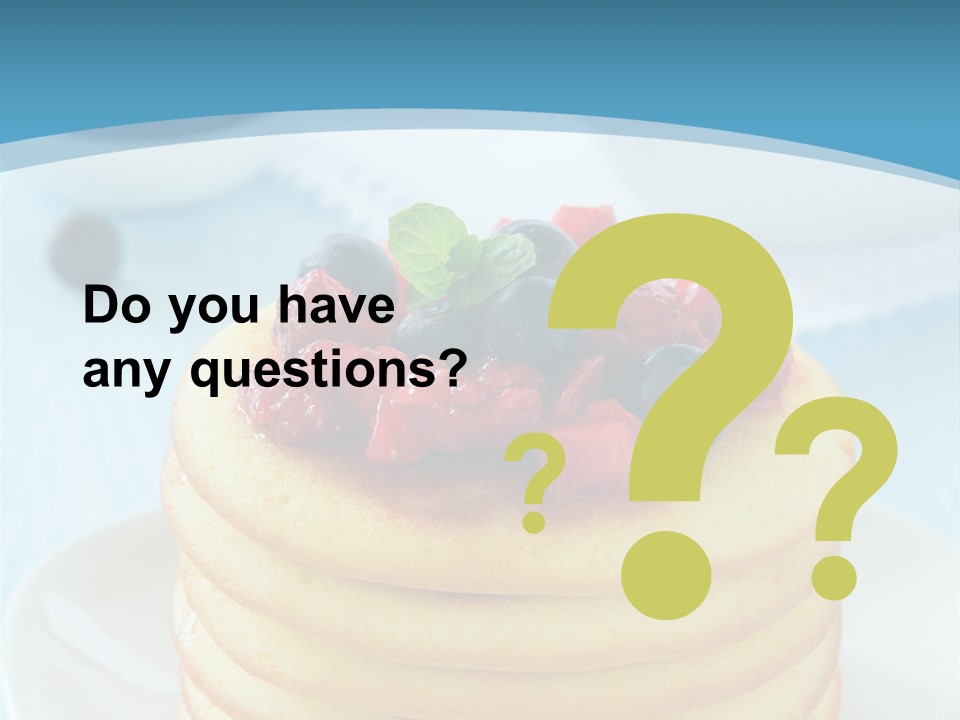 Colour Blue Strawberry PowerPoint Template