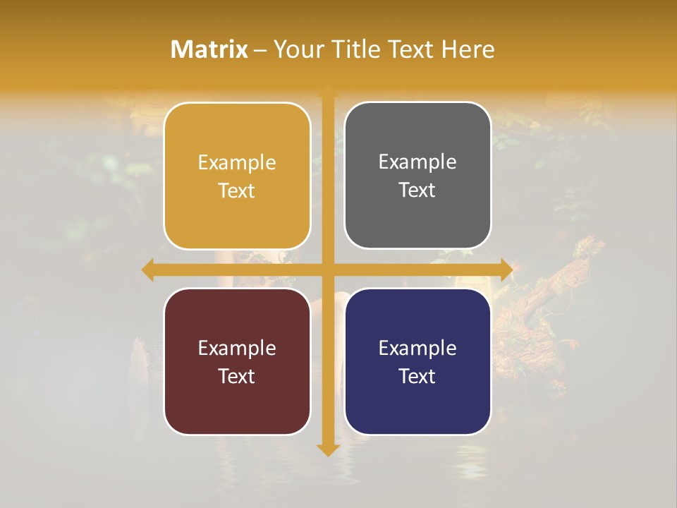Laguna Wooden Clambering Plant PowerPoint Template