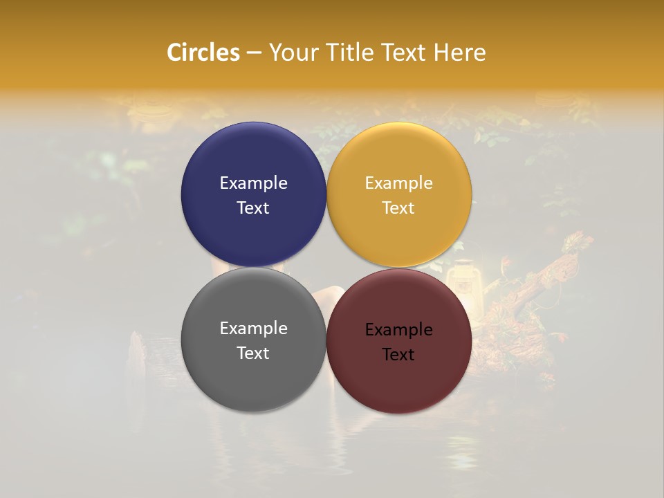 Laguna Wooden Clambering Plant PowerPoint Template