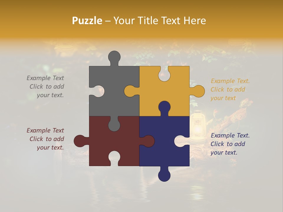 Laguna Wooden Clambering Plant PowerPoint Template