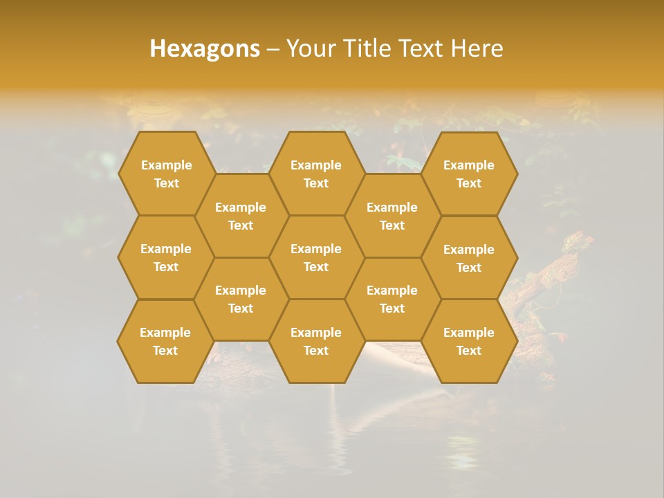 Laguna Wooden Clambering Plant PowerPoint Template