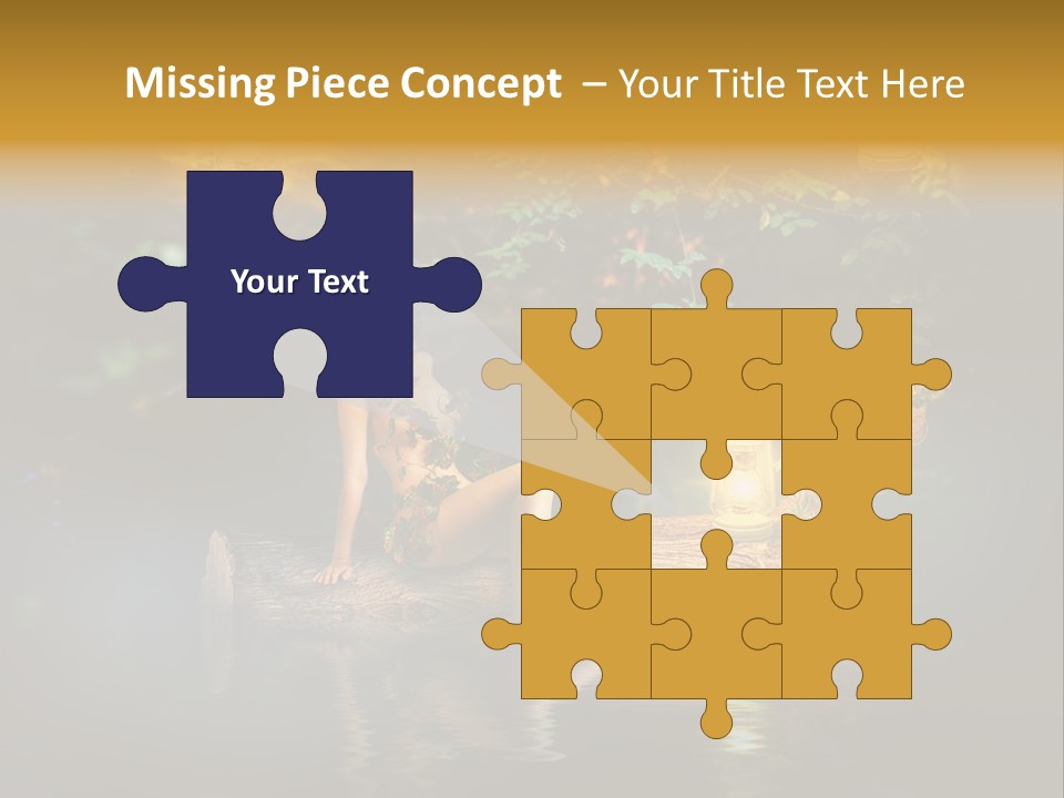 Laguna Wooden Clambering Plant PowerPoint Template