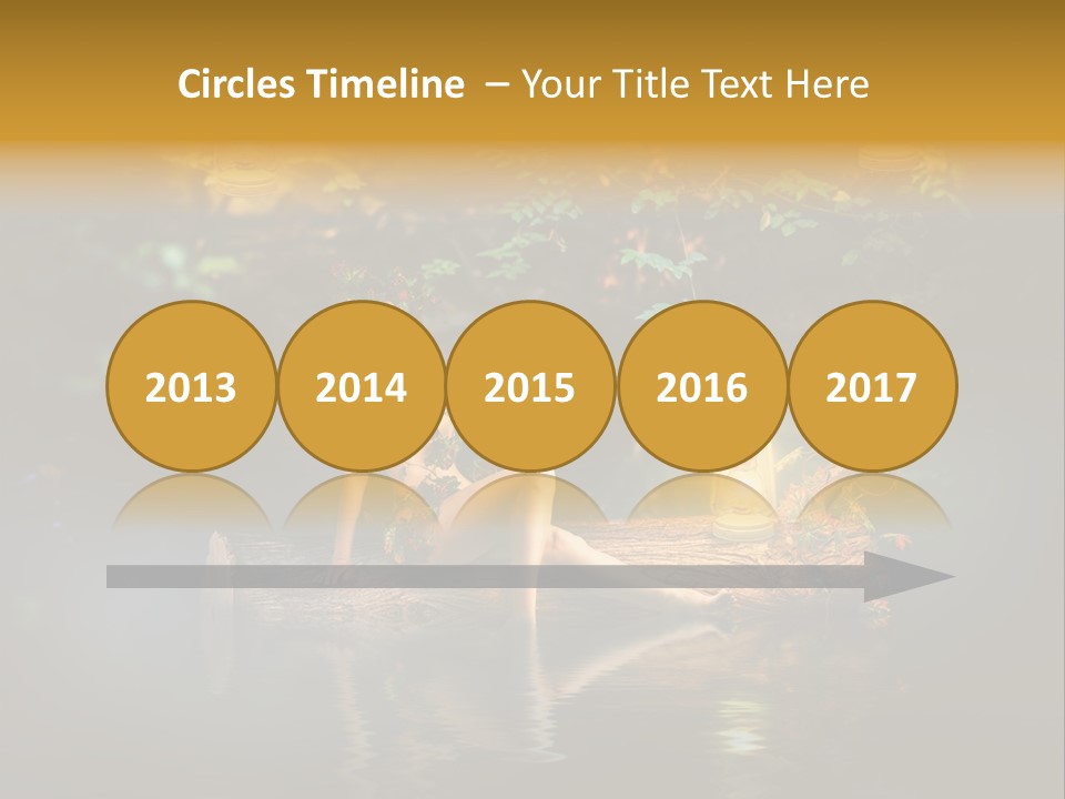 Laguna Wooden Clambering Plant PowerPoint Template