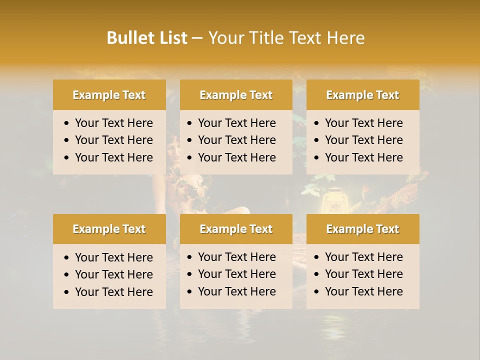 Laguna Wooden Clambering Plant PowerPoint Template
