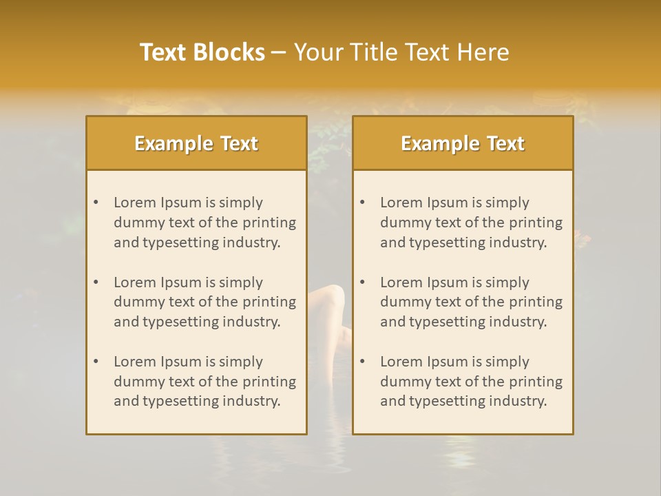 Laguna Wooden Clambering Plant PowerPoint Template