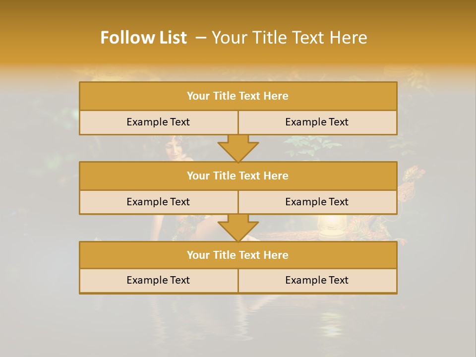 Laguna Wooden Clambering Plant PowerPoint Template